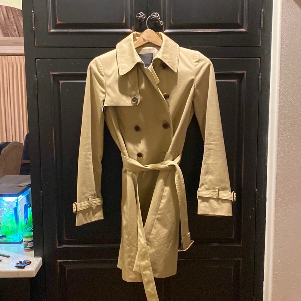 JCrew double breasted trench coat